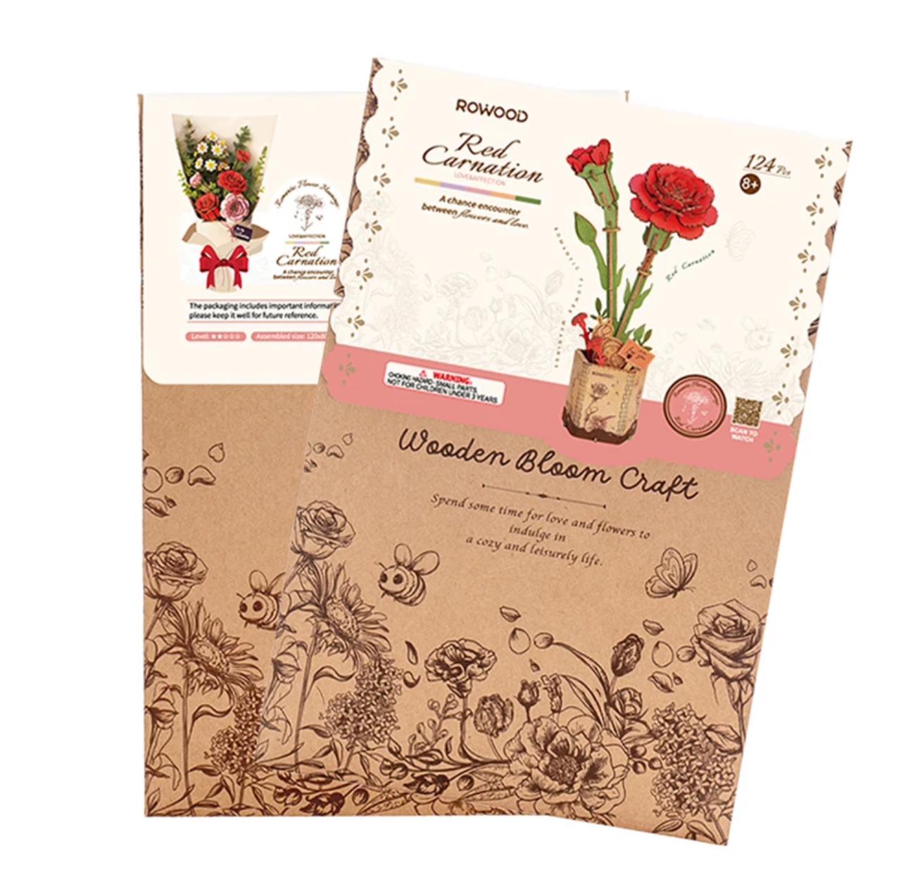 Puzzle 3D Flores - Claveles Rojos